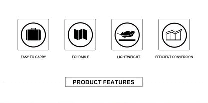 Dokio 100W Panneau Solaire Flexible et Pliant 18V avec Kit Contrôleur 12V – Idéal pour Camping, Voyage et VR - BLACKBEARD OUTDOOR INDUSTRIES