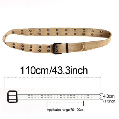 Ceinture Tactique en Toile 4CM pour Homme – Ceinture Militaire pour Travail, Jeans et Tenue Quotidienne - BLACKBEARD OUTDOOR INDUSTRIES
