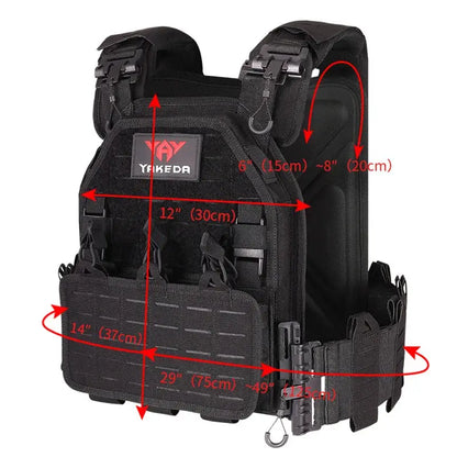 YAKEDA Tactical Vest 6094 – Gilet Tactique Multifonction Certifié CE Ma boutique