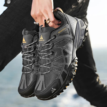 HIKEUP Sneakers Respirants avec Amorti Antidérapants – Chaussures de Randonnée Homme pour Course, Trekking et Sports de Plein Air BLACKBEARD OUTDOOR INDUSTRIES