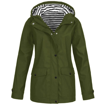 Veste Imperméable et Thermorégulatrice pour Femme - Coupe-Vent avec Capuche, Idéale pour la Randonnée et l'Escalade en Montagne - BLACKBEARD OUTDOOR INDUSTRIES