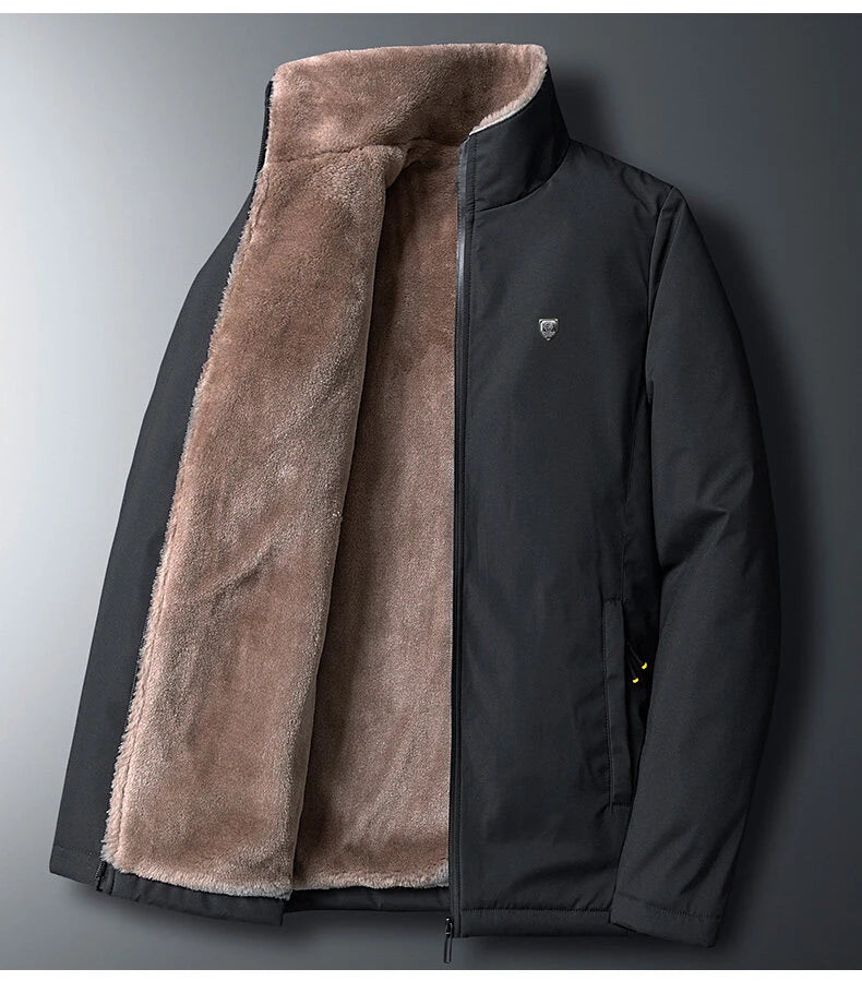 Veste Homme Hiver 2025 — Manteau Chaud Épais en Polaire Coupe Classique - BLACKBEARD OUTDOOR INDUSTRIES