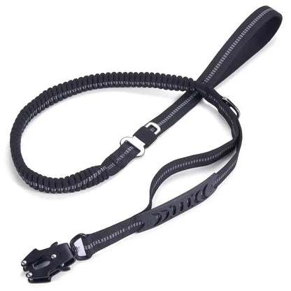 Laisse Tactique Élastique Réfléchissante avec Amortisseur de Chocs et Ceinture de Sécurité – Spécial Grands Chiens Ma boutique