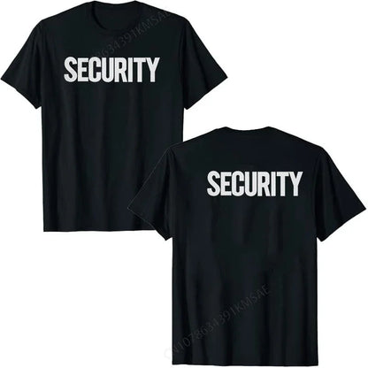 T-shirt Sécurité à Imprimé Recto-Verso - T-shirt Homme Uniforme Personnel d'Événement | Vêtement de Travail Casual à Manches Courtes - BLACKBEARD OUTDOOR INDUSTRIES
