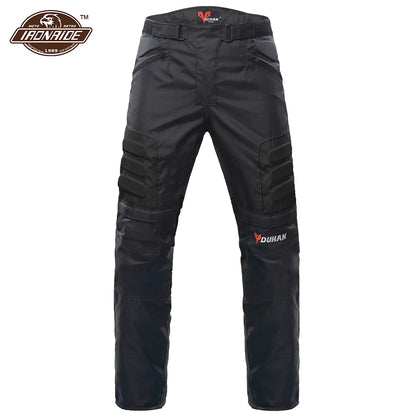 DUHAN Ensemble Moto Homme – Veste et Pantalon Moto Hiver Résistant au Vent et à l'Usure, avec Protections Corps - BLACKBEARD OUTDOOR INDUSTRIES