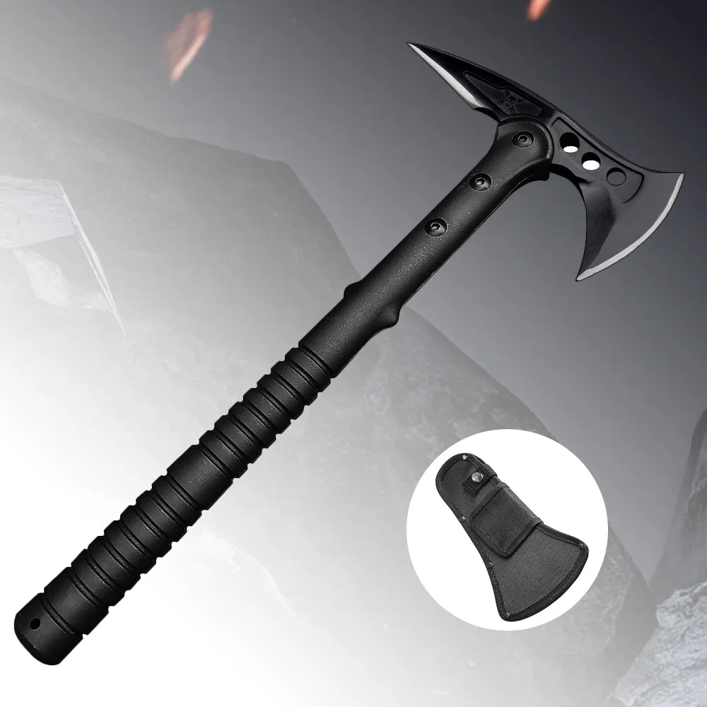 Hachette tactique pliable multifonctions en acier au carbone - BLACKBEARD OUTDOOR INDUSTRIES