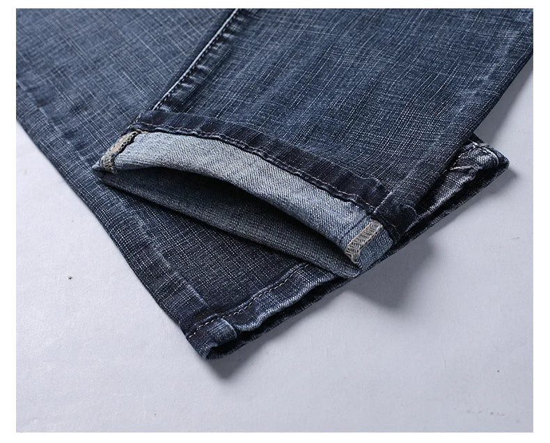 Jeans Business Homme – Coupe Droite Stretch, Bleu/Noir, Denim Classique BLACKBEARD OUTDOOR INDUSTRIES