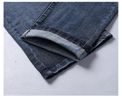 Jeans Business Homme – Coupe Droite Stretch, Bleu/Noir, Denim Classique BLACKBEARD OUTDOOR INDUSTRIES