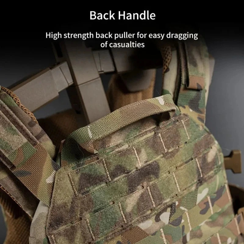 Gilet Tactique MOLLE K19 3.0 – Porte-Plates pour Chasse, Airsoft et Combat avec Système de Libération Rapide et Ceinture Ajustable – Armure de Corps - BLACKBEARD OUTDOOR INDUSTRIES