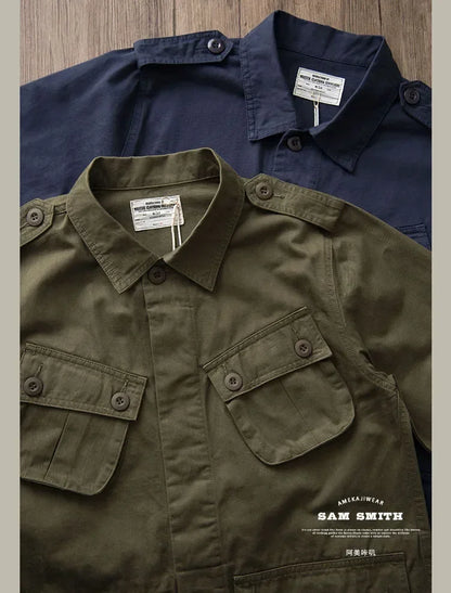 Veste Casual Vintage Amekaji Multi-Poches pour Homme - TCU - BLACKBEARD OUTDOOR INDUSTRIES