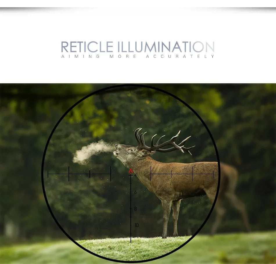 Lunette de Visée 4×32 – Réticule Gravé Illuminé Rouge/Vert – Fibre Optique Ma boutique