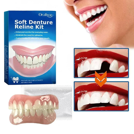 Kit de Silicone pour Dentiers – Kit Complet pour Dents Supérieures et Inférieures, Facile à Utiliser, Soins Dentaires BLACKBEARD OUTDOOR INDUSTRIES