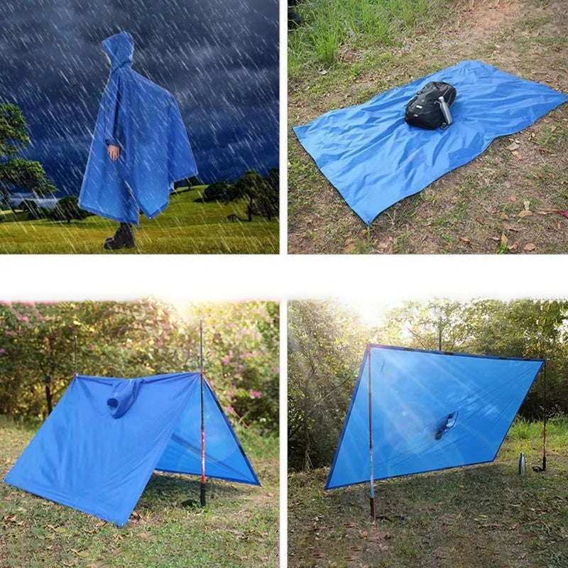 Poncho de Pluie Ultra-Résistant pour Randonnée et Camping - Imperméable, Léger, Universel, pour Hommes et Femmes BLACKBEARD OUTDOOR INDUSTRIES