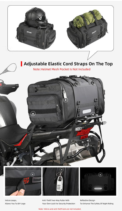 sacoche de voyage pour moto Rhinowalk 19L / 80L Ma boutique