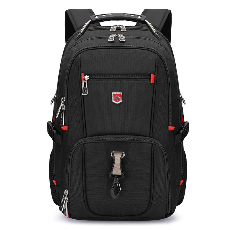 Sac à Dos Imperméable 20 pouces avec Port USB – Sac École et Voyage Antivol Unisexe à Haute Capacité - BLACKBEARD OUTDOOR INDUSTRIES
