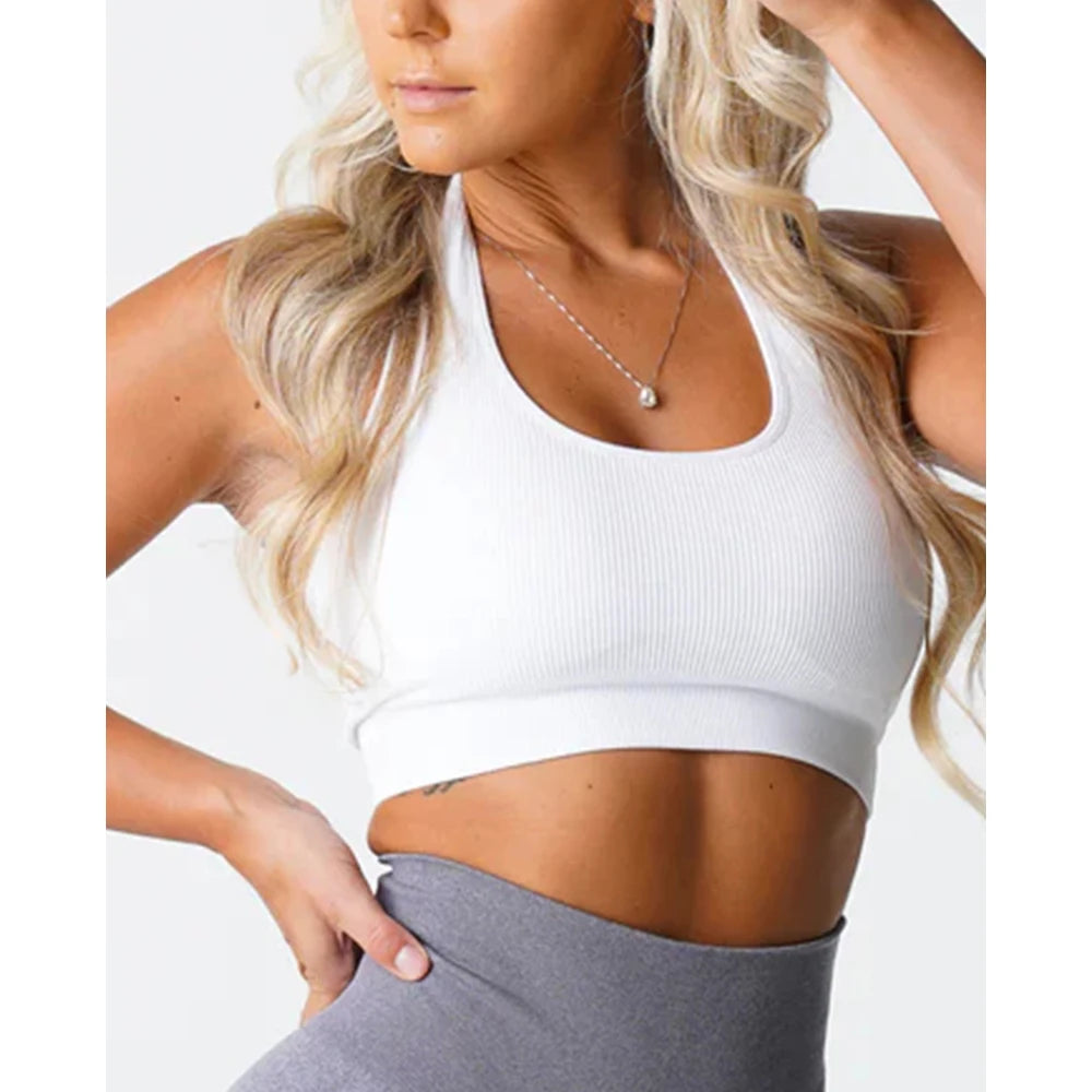 Soutien-Gorge Sans Couture à Col Halter "Limitless" - Spandex Élastique et Respirant pour Femmes, Confort et Maintien, Idéal pour le Fitness et le Yoga - BLACKBEARD OUTDOOR INDUSTRIES
