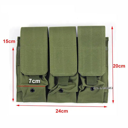 Pochette MOLLE Triple Porte Chargeurs - Double et Triple Mag Pouch pour AR15/M4 (5.56/7.62) BLACKBEARD OUTDOOR INDUSTRIES