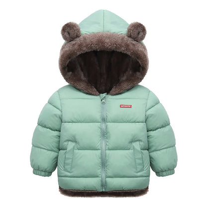 Veste Bébé Fille & Garçon à Capuche en Coton Épais et Douillet – Manteau Polaire et Rembourré en Cachemire – Vêtement d’Hiver Chaud pour Enfants 4-6 Ans - BLACKBEARD OUTDOOR INDUSTRIES