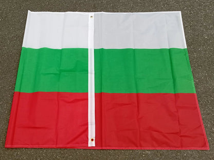 Drapeau National Bulgare – 90x150 cm – Polyester – Drapeau Europe EU – Blanc, Vert, Rouge – BG BGR Bulgarie BLACKBEARD OUTDOOR INDUSTRIES