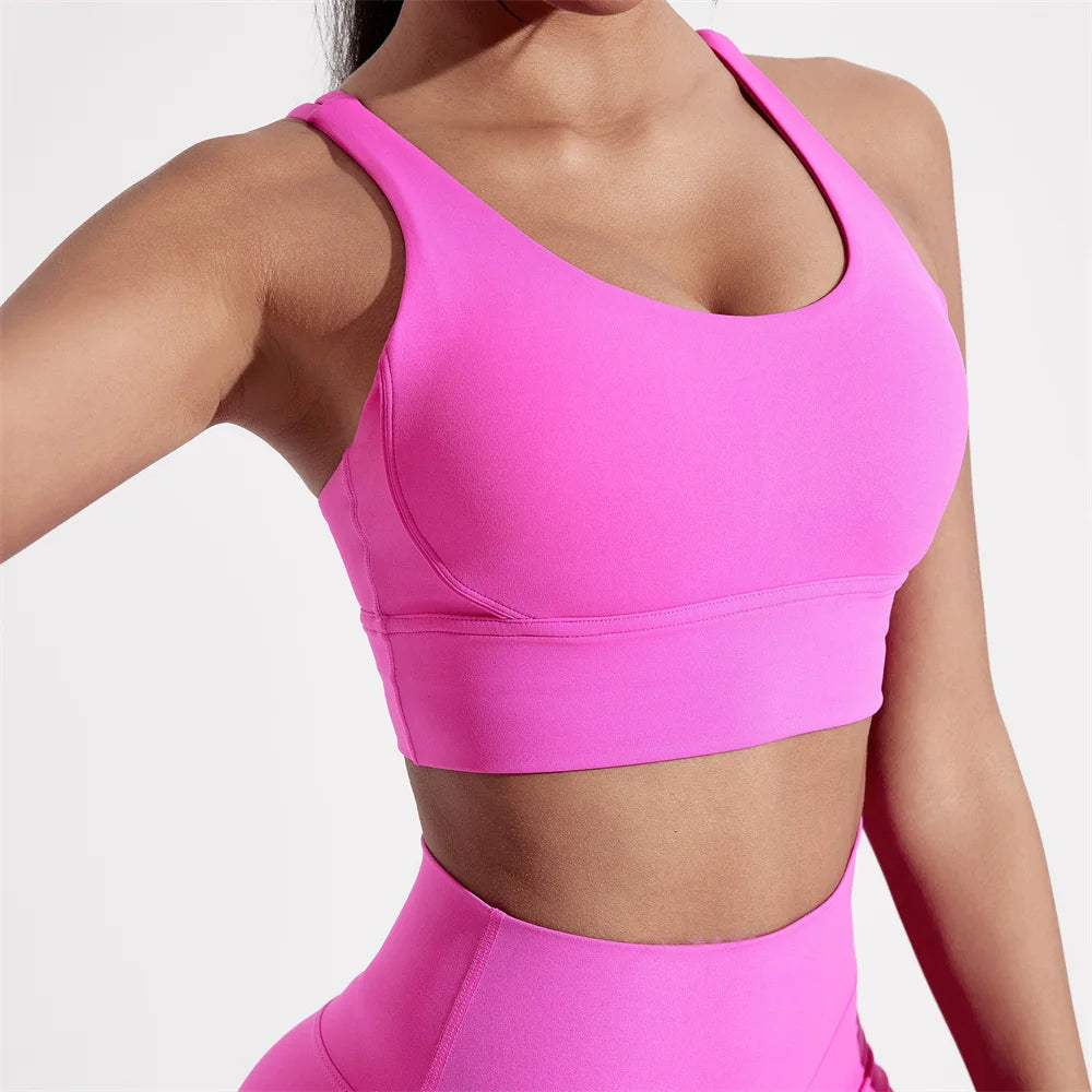 Brassière de Sport Femme Dos Croisé – Maintien Fort – Respirante & Confortable – Yoga, Fitness, Gym - BLACKBEARD OUTDOOR INDUSTRIES