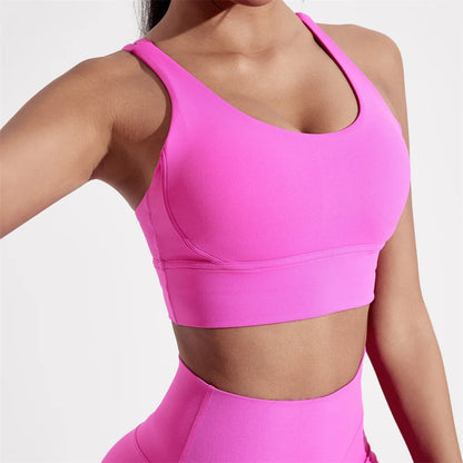 Brassière de Sport Femme Dos Croisé – Maintien Fort – Respirante & Confortable – Yoga, Fitness, Gym - BLACKBEARD OUTDOOR INDUSTRIES