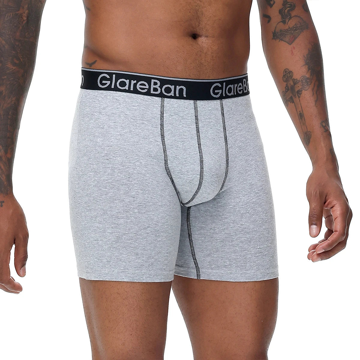 Pack de 4 Boxers Mi-Long pour Hommes - Coton Respirant BLACKBEARD OUTDOOR INDUSTRIES