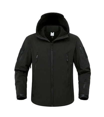 Veste Soft Shell Militaire Shark Skin – Veste Tactique Hommes, Coupe-Vent et Imperméable, Manteau Bomber à Capuche, Veste de Combat Armée pour Homme BLACKBEARD OUTDOOR INDUSTRIES