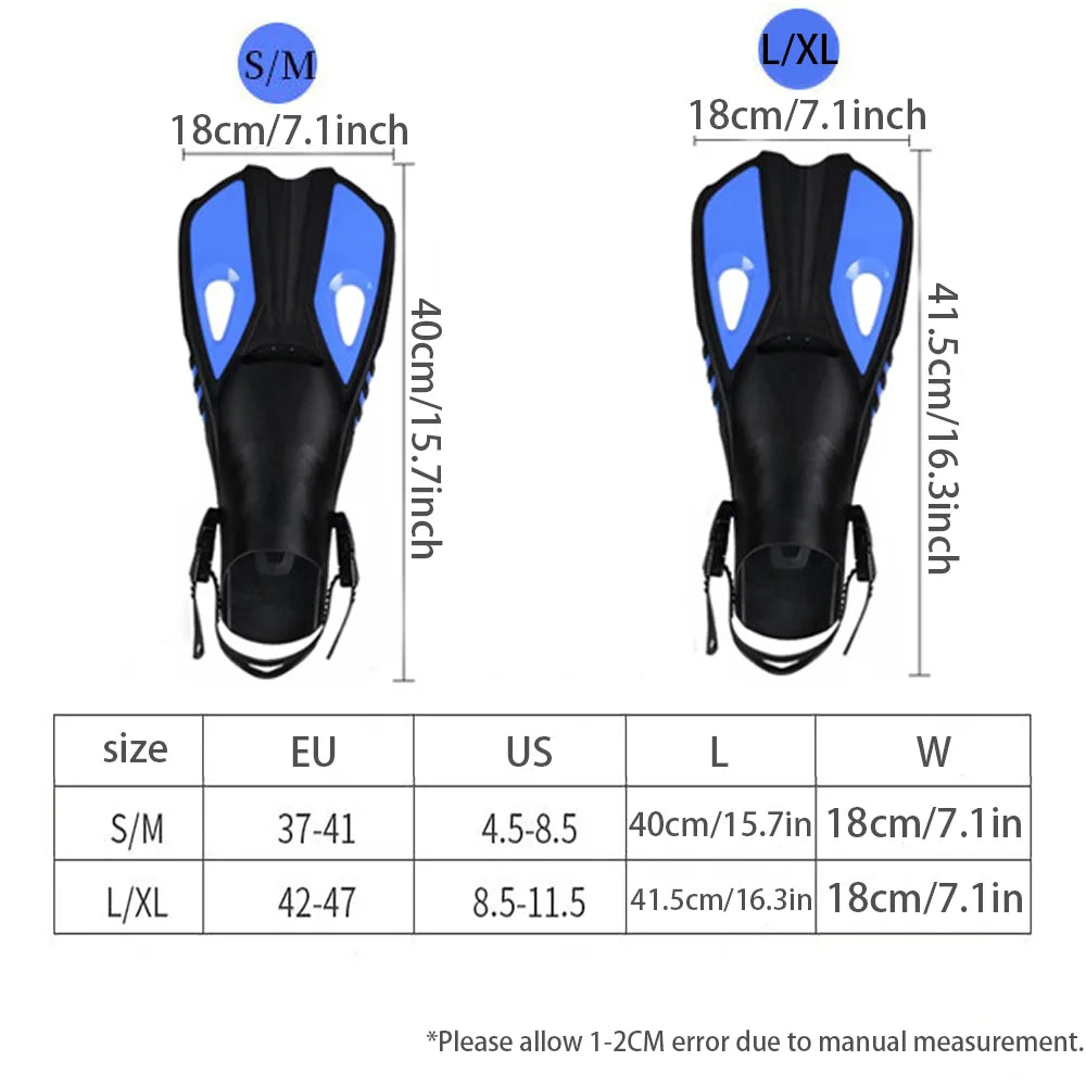 Set de Snorkeling 3-en-1 JoyMaySun – Masque Panoramique, Tuba Dry Top, Palmes Courtes et Sac de Transport - BLACKBEARD OUTDOOR INDUSTRIES