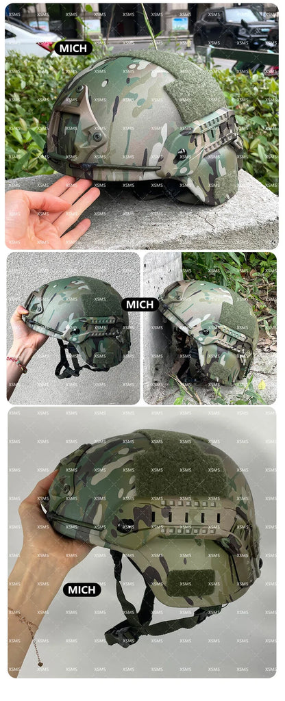 Casque Balistique Tactique ACH High-Cut NIJ III+7.62 – Casque de Sécurité Aramide FAST Wendy – Protection Ballistique NIJ IIIA - BLACKBEARD OUTDOOR INDUSTRIES