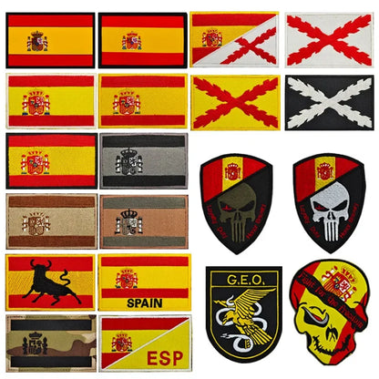 Patch Brodé Drapeau Espagnol – Patch Velcro 3D Écologique, Idéal pour Vêtements, Sacs, Accessoires et DIY - BLACKBEARD OUTDOOR INDUSTRIES
