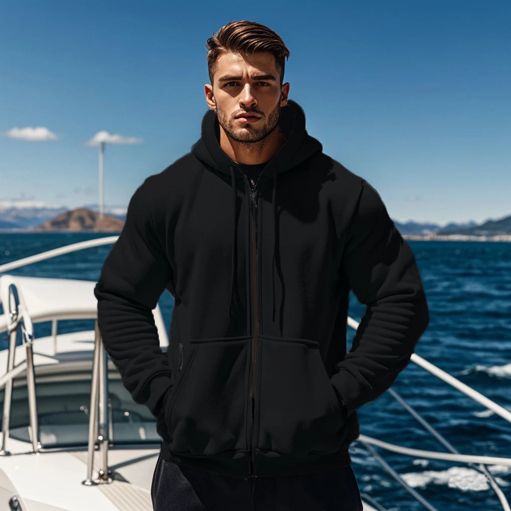 Sweatshirt à Capuche Zippé pour Homme – Confort et Chaleur BLACKBEARD OUTDOOR INDUSTRIES