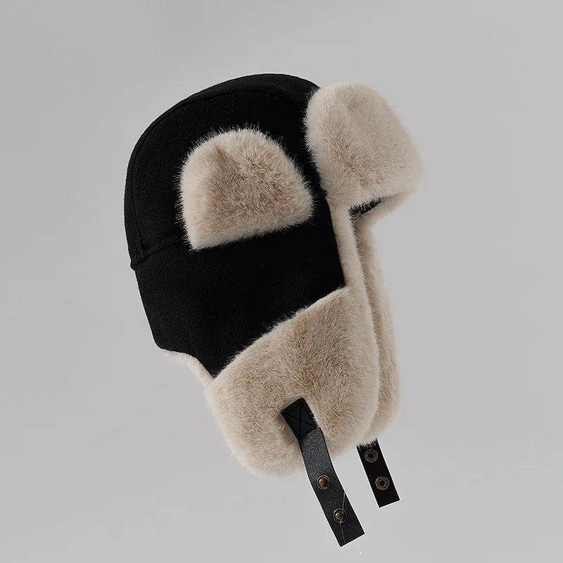 Chapka Saga Furs en Faux Vison Bleu - BLACKBEARD OUTDOOR INDUSTRIES