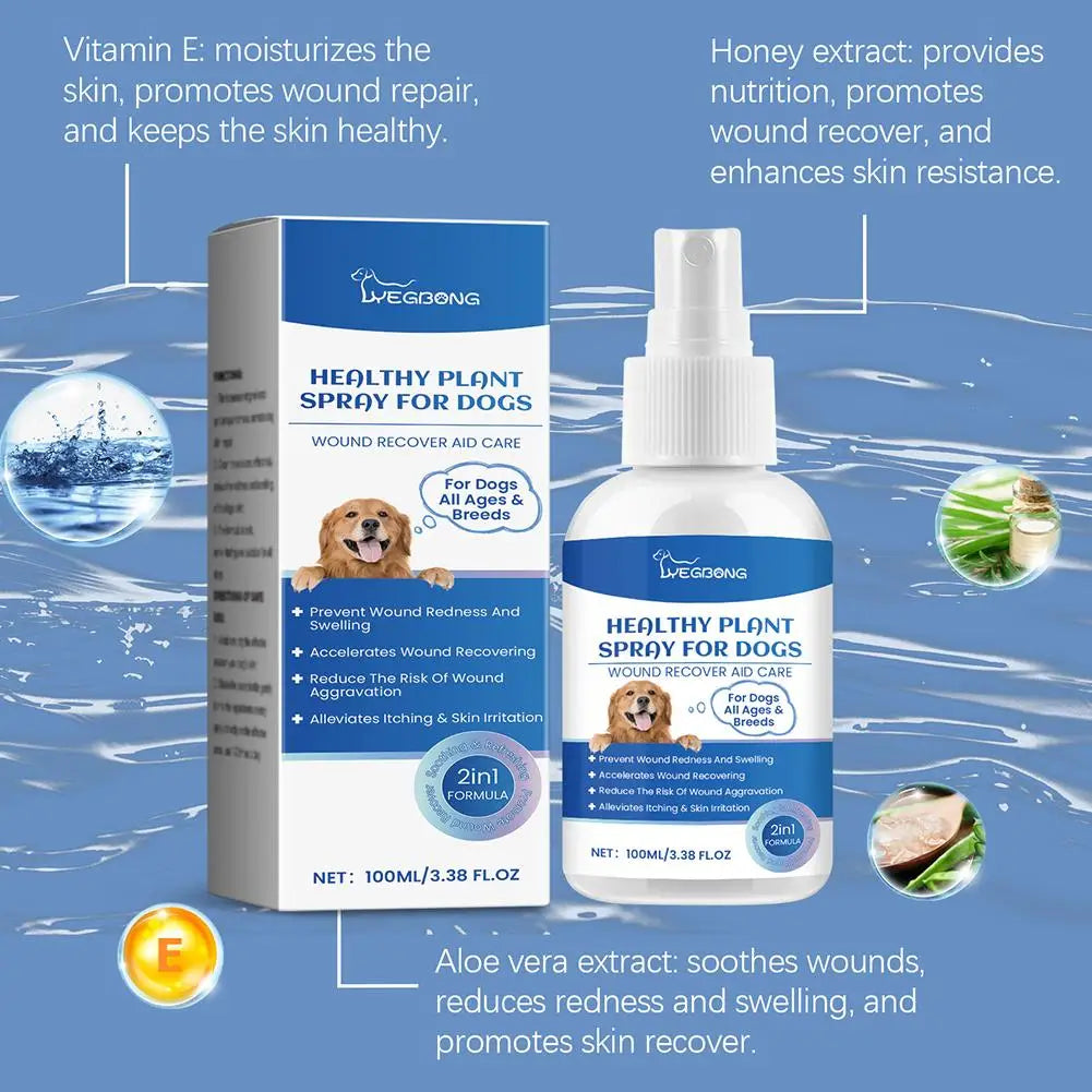Spray de Soins pour Animaux - Réparation de Peau, Traitement des Démangeaisons et des Plaies - 100ml - BLACKBEARD OUTDOOR INDUSTRIES