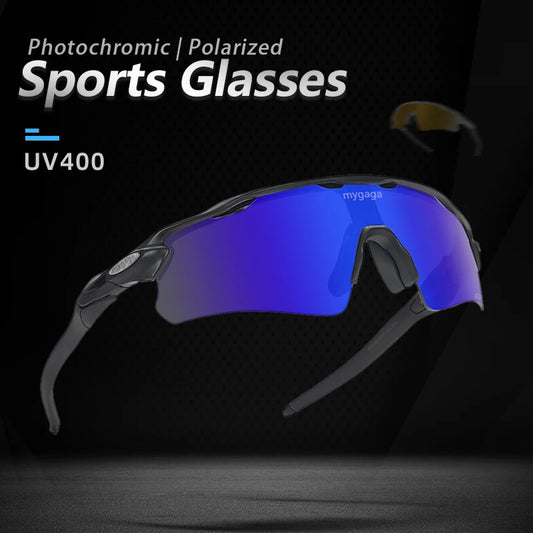 MYGAGA Lunettes de Cyclisme Photochromiques Polarisées – Unisexe - BLACKBEARD OUTDOOR INDUSTRIES