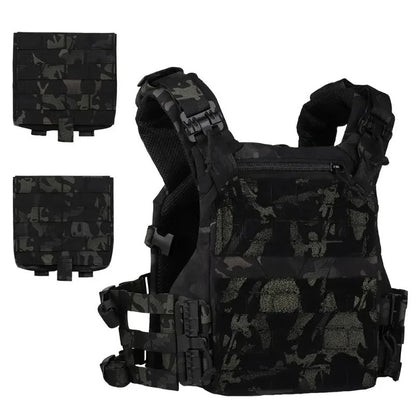 Gilet Tactique MOLLE K19 3.0 – Porte-Plates pour Chasse, Airsoft et Combat avec Système de Libération Rapide et Ceinture Ajustable – Armure de Corps - BLACKBEARD OUTDOOR INDUSTRIES
