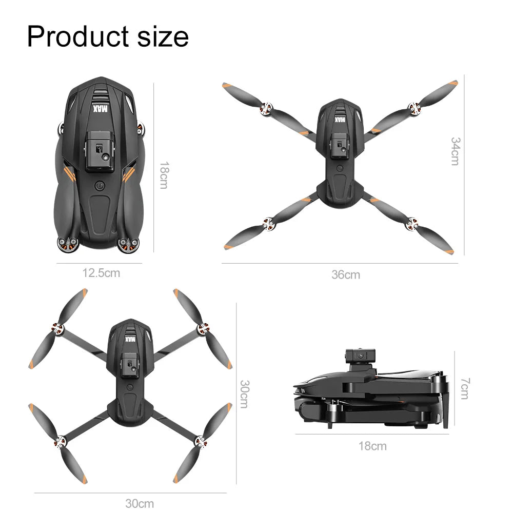 2025 V168 Pro MAX GPS Drone 8K Professional HD Camera 5G WIFI FPV 360° Ma boutique