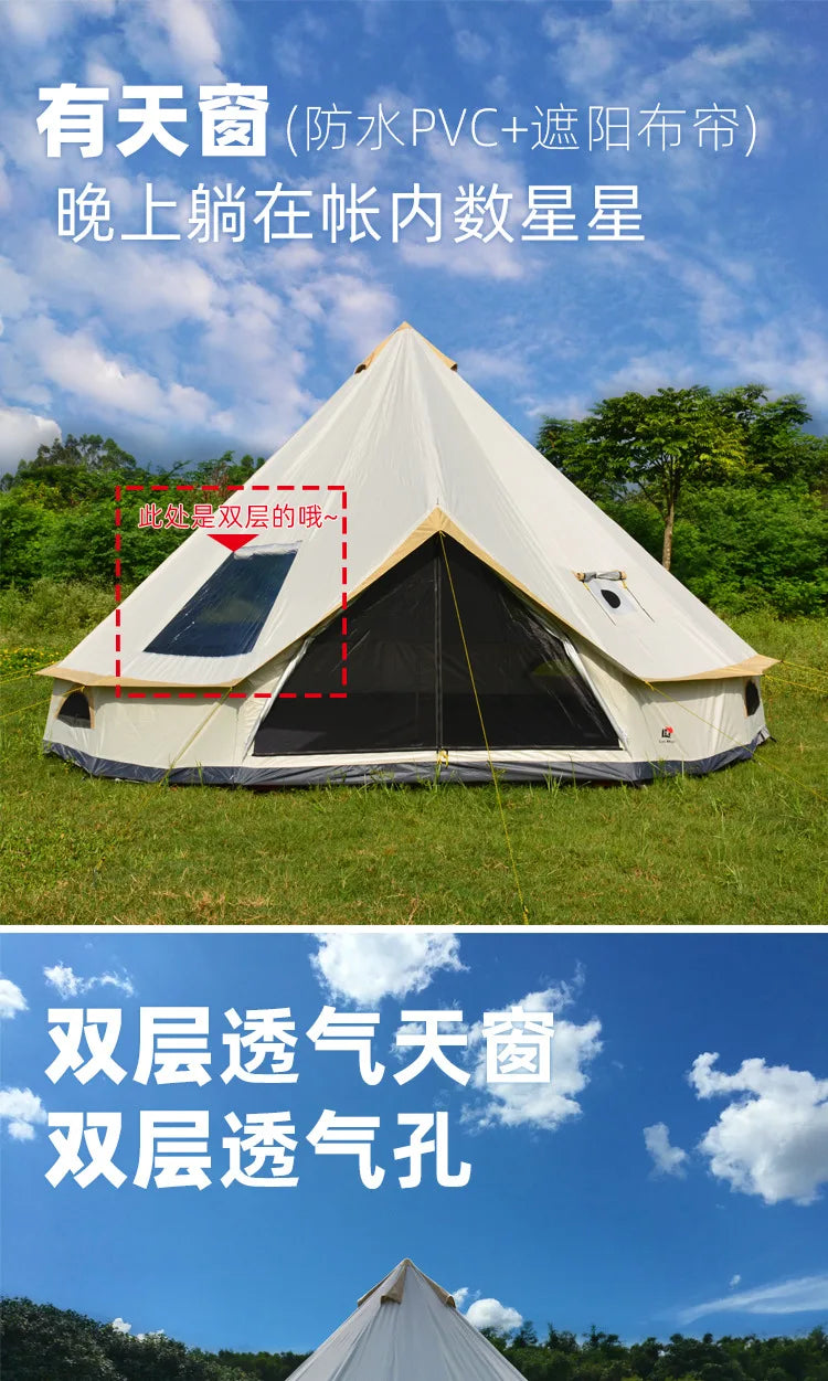 Tente de Luxe Mongolia Yurt pour 6-10 Personnes –  Camping Premium BLACKBEARD OUTDOOR INDUSTRIES