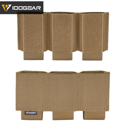 Poche à Chargeurs Tactique 5.56 Triple IDOGEAR – Modèle DOPE avec Fixation Élastique Hook & Loop - Référence 3598 - BLACKBEARD OUTDOOR INDUSTRIES
