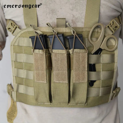 EMERSONGEAR MP7 Chest Rig avec Poche à Magazines – Gilet Tactique MOLLE pour Airsoft, Chasse et Camping - BLACKBEARD OUTDOOR INDUSTRIES