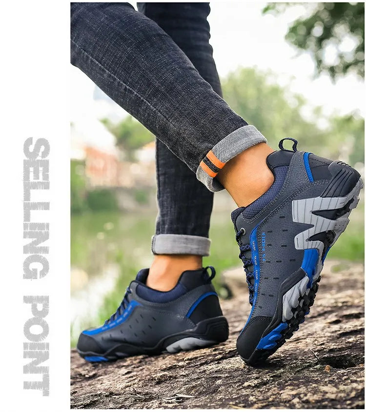 Chaussures de Randonnée Imperméables – Trekking Outdoor Unisexe | Printemps & Mi-saison | Cuir Véritable - BLACKBEARD OUTDOOR INDUSTRIES