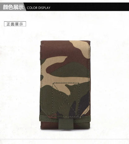 Poche Tactique Outdoor – Support Téléphone Camouflage pour Ceinture – Étui Étanche en Nylon 600D pour Sports, Chasse et Activités Extérieures - BLACKBEARD OUTDOOR INDUSTRIES