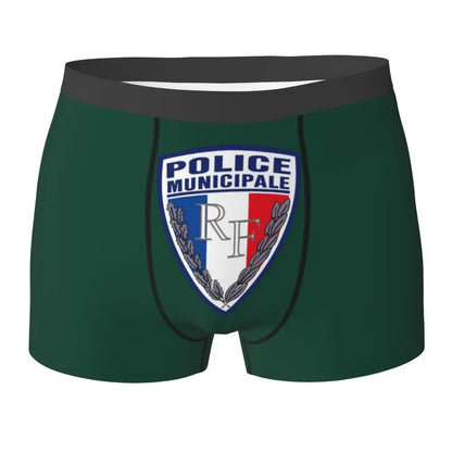 Boxer Homme Insigne Police Municipale – Sous-vêtement Original et Confortable - BLACKBEARD OUTDOOR INDUSTRIES