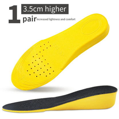 Semelles Invisibles Augmentatrices de Taille pour Femmes et Hommes – Semelles de Levée de Talon Jaunes, Respirantes, Antichoc et Confortables BLACKBEARD OUTDOOR INDUSTRIES