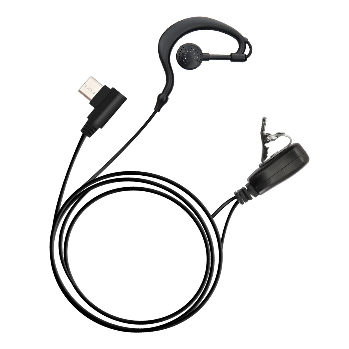 ABBREE PoC Network Walkie Talkie Headset Type-C High Definition Sound Quality Built-in PTT MIC For GP-268 GP-298 ZELLO Radio BLACKBEARD OUTDOOR INDUSTRIES