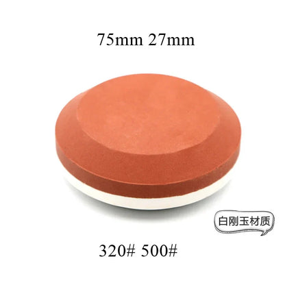 Pierre à Aiguiser Double Face – Whetstone Rond pour Couteaux, Haches, Machettes, Pelles et Outils Extérieurs - BLACKBEARD OUTDOOR INDUSTRIES