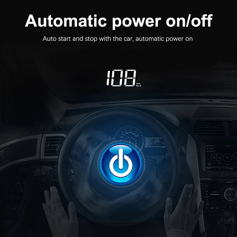 Affichage Tête Haute (HUD) de Vitesse pour Véhicule – Compteur Numérique GPS, Projection sur Pare-Brise, Accessoire Électronique Auto - BLACKBEARD OUTDOOR INDUSTRIES