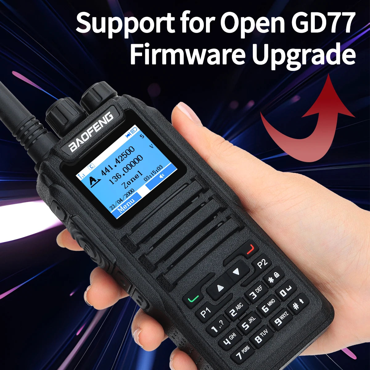 Talkie Walkie Baofeng DMR DM-1701 Digital & Analog - Dual Mode, Haute Performance - BLACKBEARD OUTDOOR INDUSTRIES