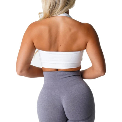 Soutien-Gorge Sans Couture à Col Halter "Limitless" - Spandex Élastique et Respirant pour Femmes, Confort et Maintien, Idéal pour le Fitness et le Yoga - BLACKBEARD OUTDOOR INDUSTRIES