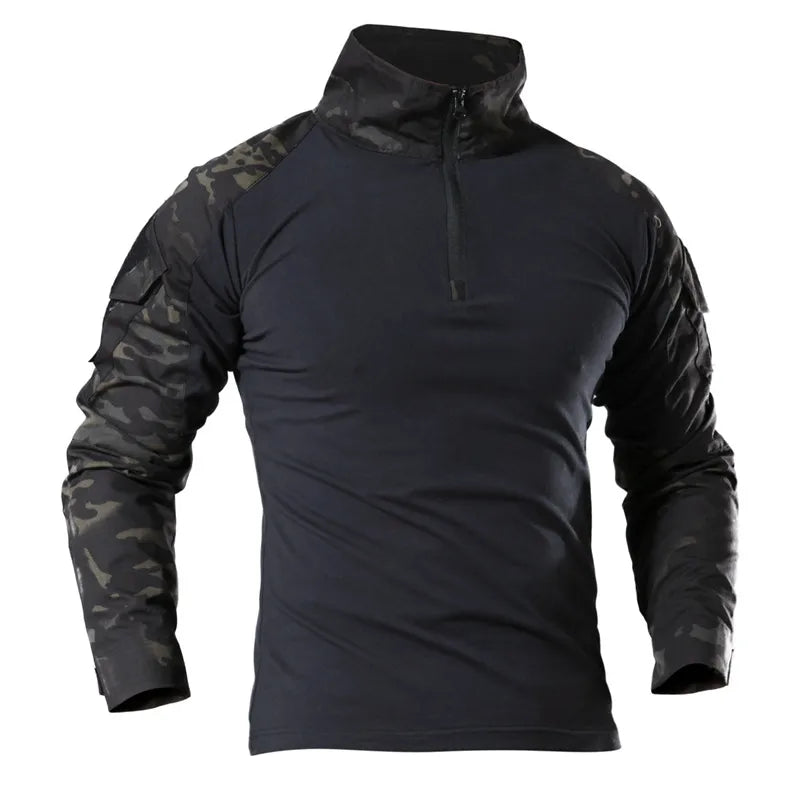 🪖 Chemise de Combat Camouflage Homme – TOMITANY Airsoft | Paintball | Randonnée | Tactique | Manches longues - BLACKBEARD OUTDOOR INDUSTRIES