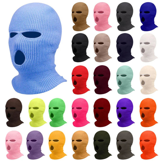 Balaclava cagoule trois trous en fibre acrylique Ma boutique